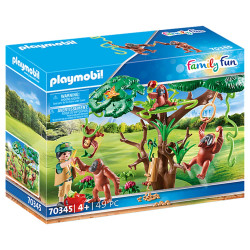 PLAYMOBIL ORANGUTANES CON ARBOL