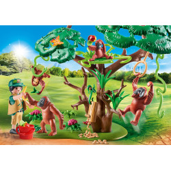 PLAYMOBIL ORANGUTANES CON ARBOL
