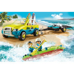 PLAYMOBIL COCHE PLAYA CON CANOA