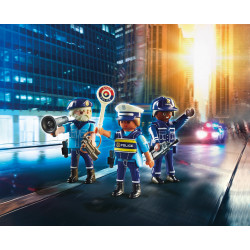 PLAYMOBIL CIUDAD SET FIGURAS POLICIAS