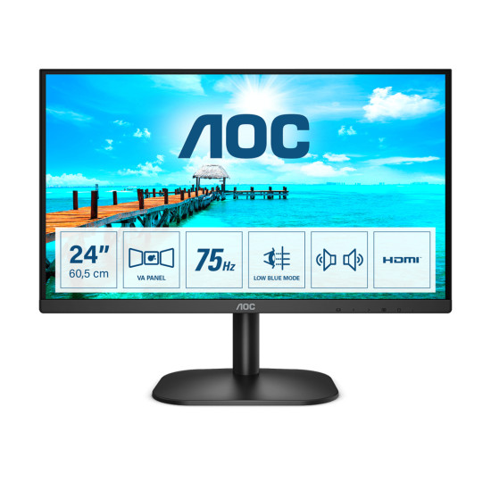 MONITOR LED 23.8 PULGADAS AOC 24B2XDAM VGA Monitores MONITOR LED 23.8 PULGADAS AOC 24B2XDAM VGA Monitores
