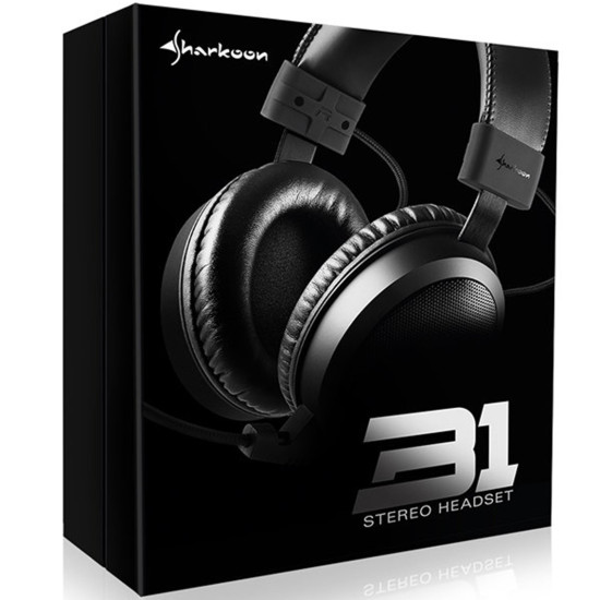 AURICULARES GAMING SHARKOON B1 NEGRO MICROFONO Auriculares