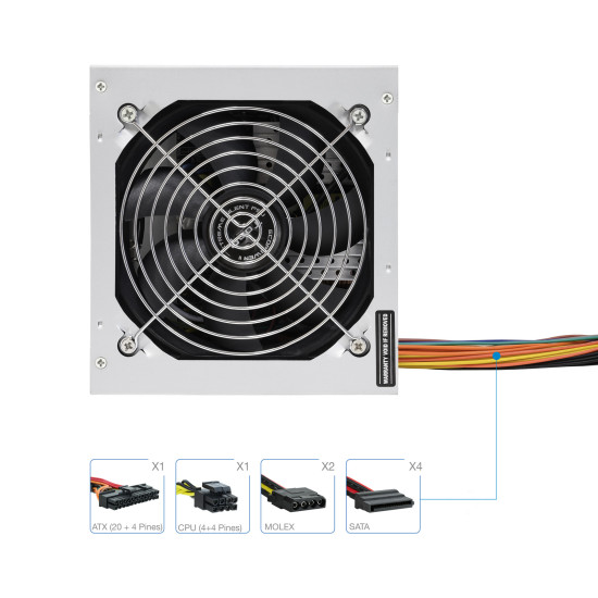 FUENTE ALIMENTACION TOOQ EP - II TQEP - 500SSE 500W Fuentes de alimentación FUENTE ALIMENTACION TOOQ EP - II TQEP - 500SSE 500W Fuentes de alimentación