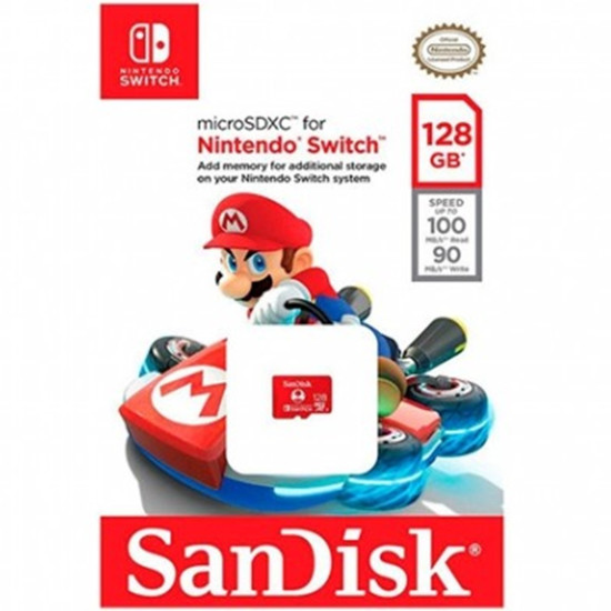 LICENCIA NINTENDO SWITCH UHS I U3 Memorias secure digital (sd)