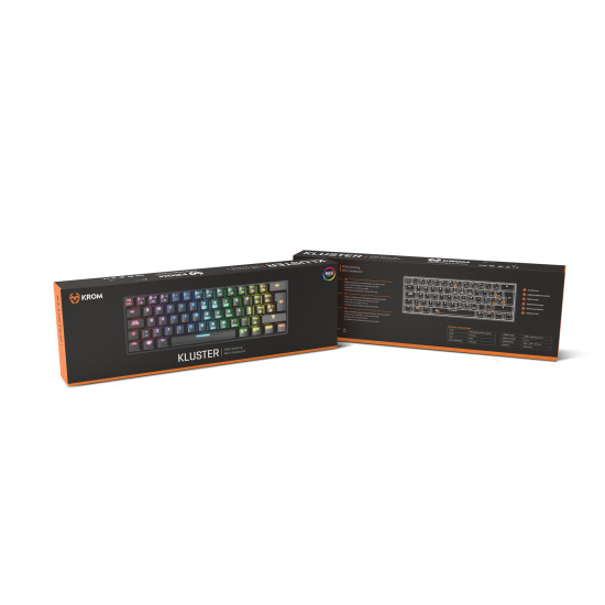 TECLADO MINI KROM GAMING KLUSTER RGB Teclados TECLADO MINI KROM GAMING KLUSTER RGB Teclados