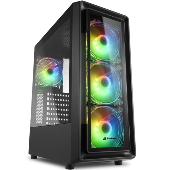 CAJA SHARKOON TK4 RGB ATX 2XUSB3.0 Cajas CAJA SHARKOON TK4 RGB ATX 2XUSB3.0 Cajas