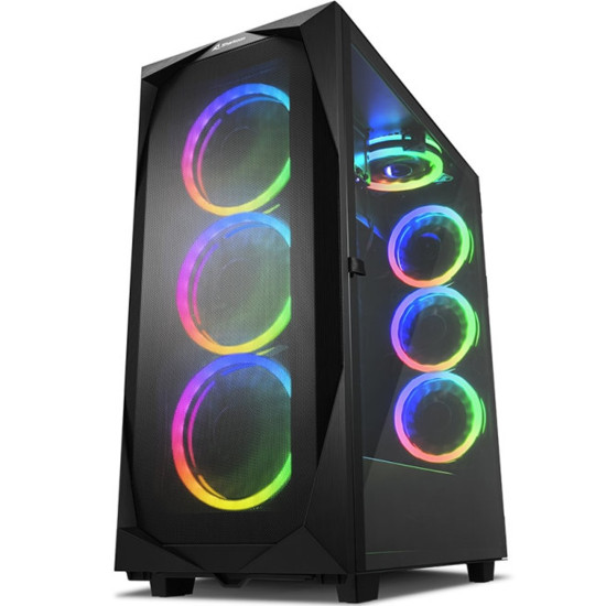 CAJA ATX SHARKOON REV300 2XUSB3.0 RGB Cajas