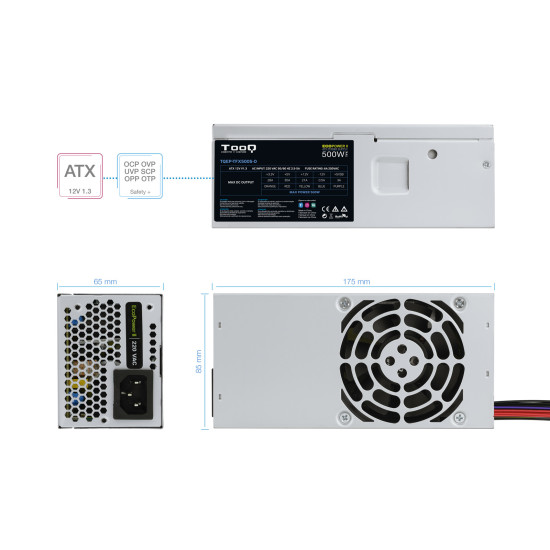 FUENTE ALIMENTACION TOOQ ECOPOWER II TFX Fuentes de alimentación FUENTE ALIMENTACION TOOQ ECOPOWER II TFX Fuentes de alimentación