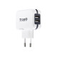 CARGADOR PARED USB TOOQ TQWC - 11S02WT 2XUSB Baterías y cargadores portátiles CARGADOR PARED USB TOOQ TQWC - 11S02WT 2XUSB Baterías y cargadores portátiles