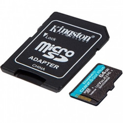 MEMORIA MICRO SDXC 64GB KINGSTON CANVAS