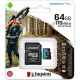 MEMORIA MICRO SDXC 64GB KINGSTON CANVAS Memorias secure digital (sd)