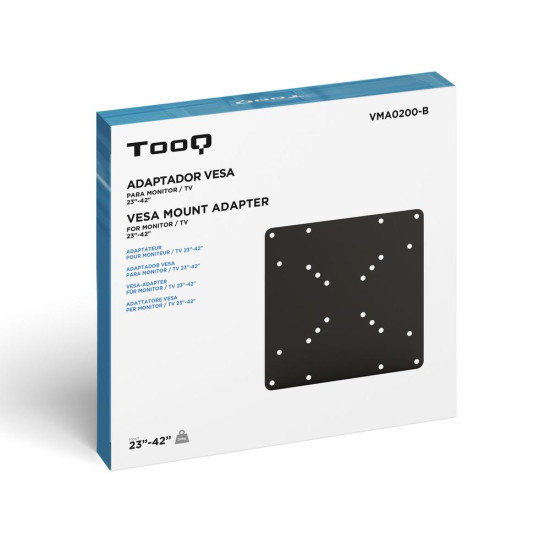 ADAPTADOR VESA TOOQ VMA0200 - B 200X200 200X100 Soportes monitores tv ADAPTADOR VESA TOOQ VMA0200 - B 200X200 200X100 Soportes monitores tv