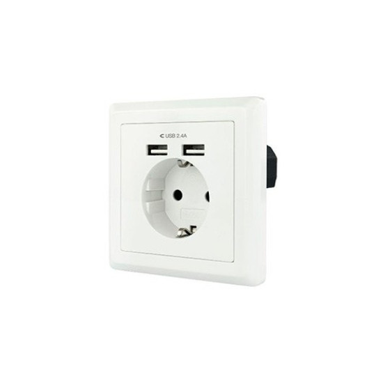 ENCHUFE NANOCABLE TOOQ SCHUKO 2 TOMAS Cargadores para móviles ENCHUFE NANOCABLE TOOQ SCHUKO 2 TOMAS Cargadores para móviles