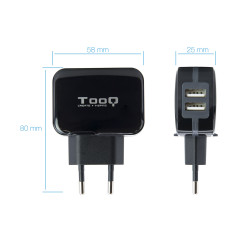 CARGADOR PARED TOOQ USB TQWC - 1S02 2XUSB