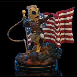 FIGURA QUANTUM MECHANIX DISNEY THE ROCKEETER