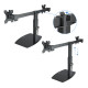 SOPORTE MONITOR MESA TOOQ 2 PANTALLAS Soportes monitores  tv