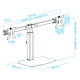SOPORTE MONITOR MESA TOOQ 2 PANTALLAS Soportes monitores  tv