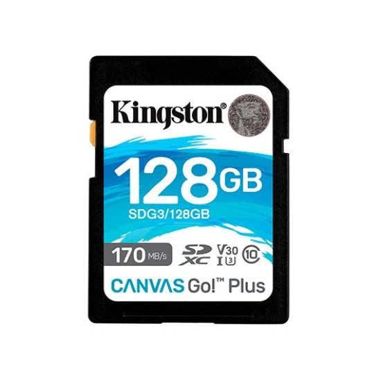 TARJETA MEMORIA SDXC 128GB KINGSTON CANVAS Memorias secure digital (sd)