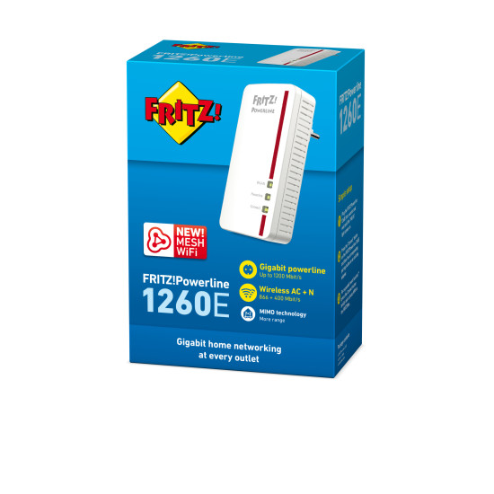 POWERLINE PLC ADAPTER FRITZ! 1260E Accesorios redes POWERLINE PLC ADAPTER FRITZ! 1260E Accesorios redes