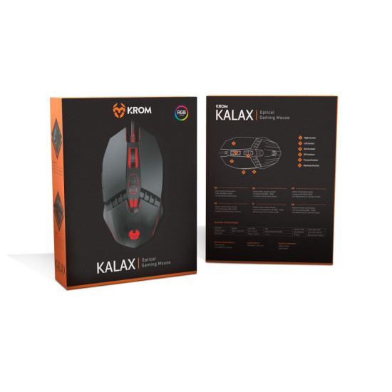 MOUSE RATÓN GAMING KROM KALAX 3200 Ratones MOUSE RATÓN GAMING KROM KALAX 3200 Ratones