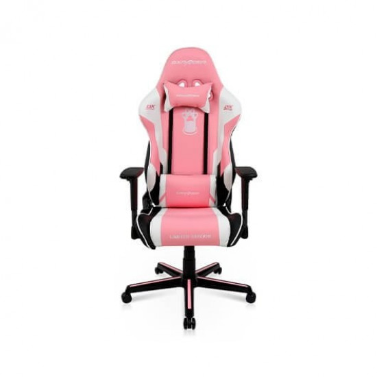 SILLA GAMING DXRACER RACING PINK WHITE Sillas