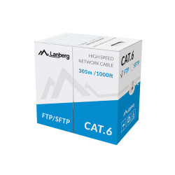 BOBINA CAT.6 LANBERG FTP 305M SOLID