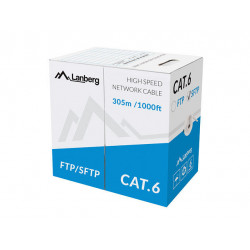 BOBINA CAT.6 LANBERG SFTP 305M SOLID