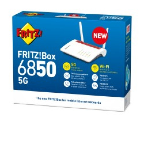 ROUTER WIFI FRITZ! BOX 6850 5G Routers ROUTER WIFI FRITZ! BOX 6850 5G Routers