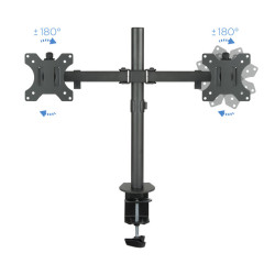 SOPORTE MESA TOOQ DB1232TN - B 2 PANTALLAS