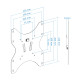 SOPORTE PARED TOOQ LP1242F - B 23 PULGADAS - 42 PULGADAS CARGA Soportes monitores  tv