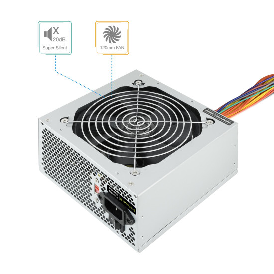 FUENTE ALIMENTACION TOOQ EP - II TQEP - 500S - INT ATX Fuentes de alimentación FUENTE ALIMENTACION TOOQ EP - II TQEP - 500S - INT ATX Fuentes de alimentación