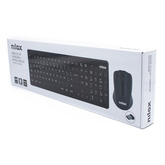 KIT TECLADO + MOUSE RATON NILOX Teclados