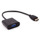 CABLE ADAPATADOR NILOX HDMI A VGA Convertidores CABLE ADAPATADOR NILOX HDMI A VGA Convertidores