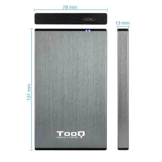 CAJA EXTERNA TOOQ TQE - 2527G HHD SSD Cajas externas CAJA EXTERNA TOOQ TQE - 2527G HHD SSD Cajas externas