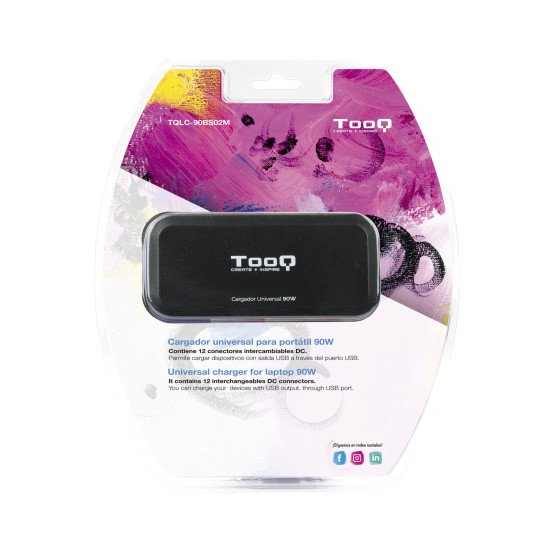CARGADOR PORTATIL UNIVERSAL TOOQ TQLC - 90BS02M 90W Baterías y cargadores portátiles CARGADOR PORTATIL UNIVERSAL TOOQ TQLC - 90BS02M 90W Baterías y cargadores portátiles