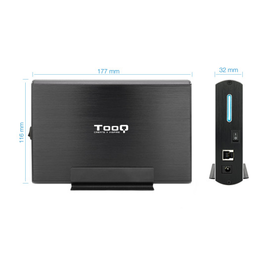 CAJA EXTERNA TOOQ TQE - 3531B 3.5 PULGADAS SATA Cajas externas CAJA EXTERNA TOOQ TQE - 3531B 3.5 PULGADAS SATA Cajas externas