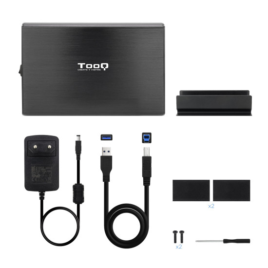 CAJA EXTERNA TOOQ TQE - 3531B 3.5 PULGADAS SATA Cajas externas CAJA EXTERNA TOOQ TQE - 3531B 3.5 PULGADAS SATA Cajas externas