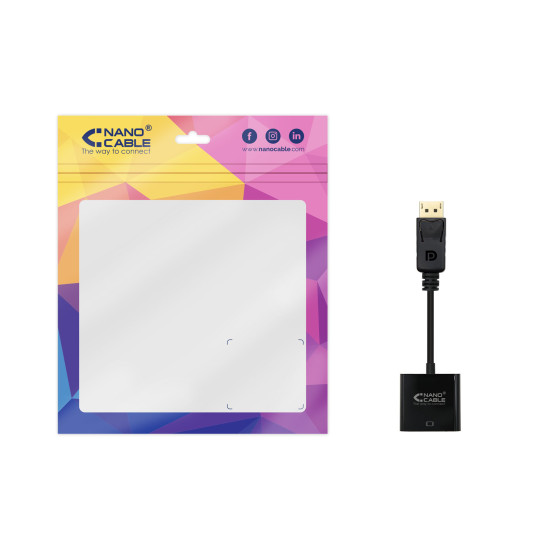 ADAPTADOR DISPLAYPORT A SVGA NANOCABLE MACHO - HEMBRA Cables audio vídeo ADAPTADOR DISPLAYPORT A SVGA NANOCABLE MACHO - HEMBRA Cables audio vídeo