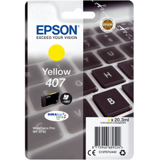 CARTUCHO TINTA EPSON 407 AMARILLO Consumibles impresión de tinta