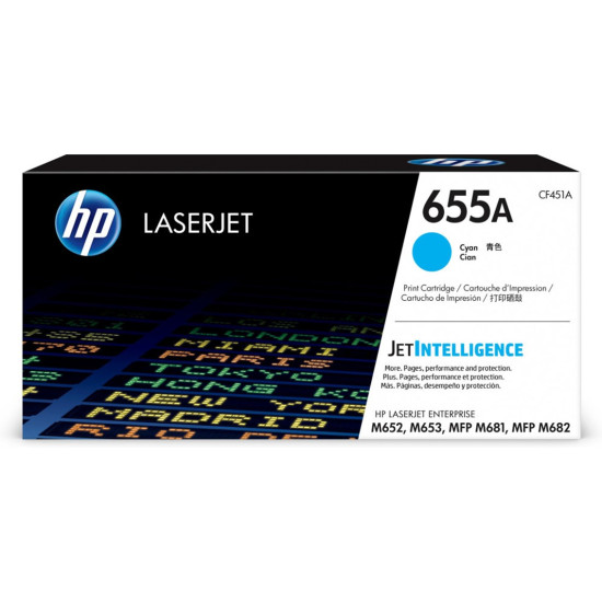TONER HP 655A CYAN Consumibles impresión láser TONER HP 655A CYAN Consumibles impresión láser