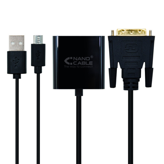 CABLE NANOCABLE CONVERSOR DVI 24+1 A Cables audio vídeo CABLE NANOCABLE CONVERSOR DVI 24+1 A Cables audio vídeo