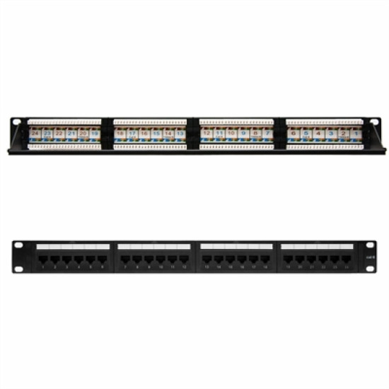 PANEL PARCHEO NANOCABLE 24 PUERTOS RJ45 Armarios rack PANEL PARCHEO NANOCABLE 24 PUERTOS RJ45 Armarios rack