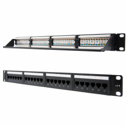 PANEL PARCHEO NANOCABLE 24 PUERTOS RJ45