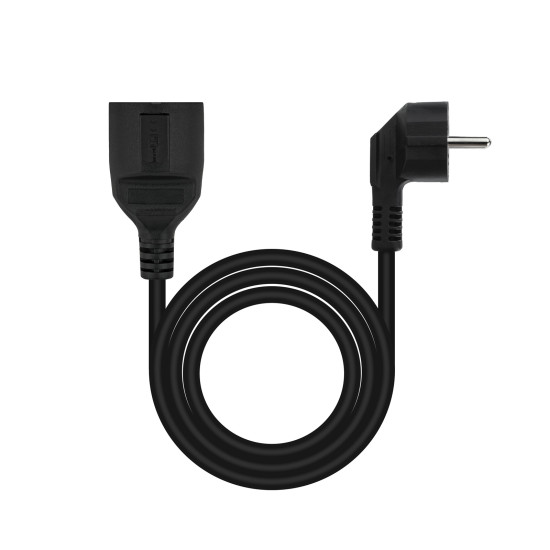 CABLE ALIMENTACION SCHUKO NANOCABLE 2M MACHO - HEMBRA Regletas y alargadores CABLE ALIMENTACION SCHUKO NANOCABLE 2M MACHO - HEMBRA Regletas y alargadores