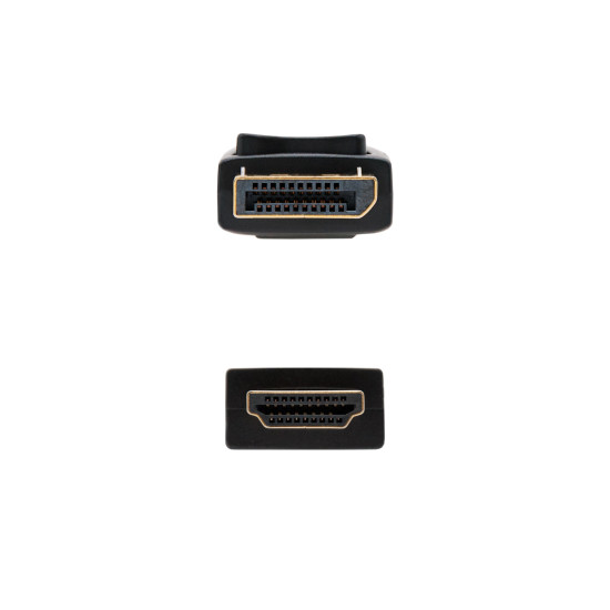 CABLE CONVERSOR DISPLAYPORT A HDMI NANOCABLE Cables audio  vídeo