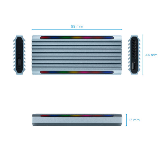 CAJA EXTERNA TOOQ TQE - 2221G SHINOBI SSD Cajas externas CAJA EXTERNA TOOQ TQE - 2221G SHINOBI SSD Cajas externas