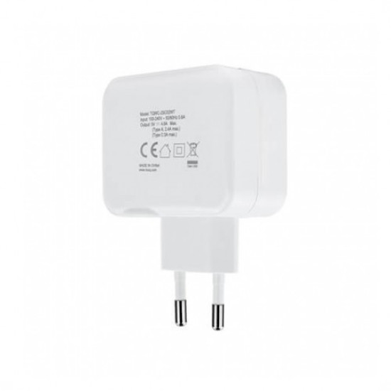CARGADOR PARED DOBLE TOOQ USB TIPO Baterías y cargadores portátiles CARGADOR PARED DOBLE TOOQ USB TIPO Baterías y cargadores portátiles