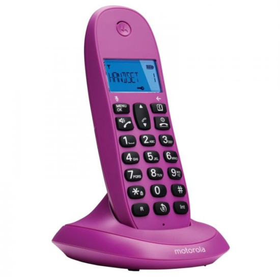 TELEFONO MOTOROLA C1001LB+ WIRELESS INALAMBRICO VIOLETA Teléfonos fijos TELEFONO MOTOROLA C1001LB+ WIRELESS INALAMBRICO VIOLETA Teléfonos fijos