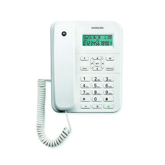 TELEFONO MOTOROLA CT202 BLANCO CON DISPLAY Teléfonos fijos
