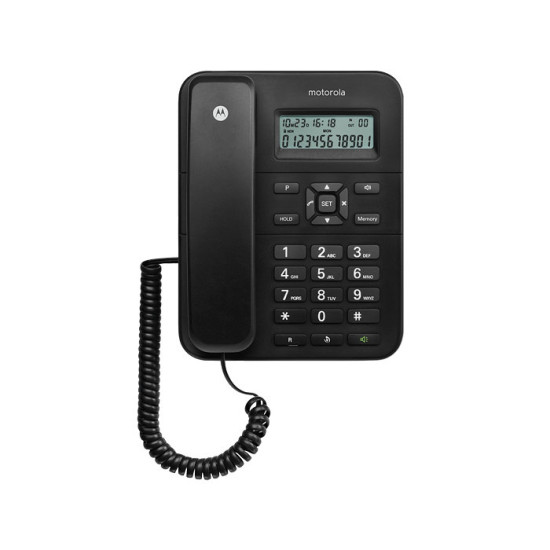 TELEFONO MOTOROLA CT202 NEGRO CON DISPLAY Teléfonos fijos